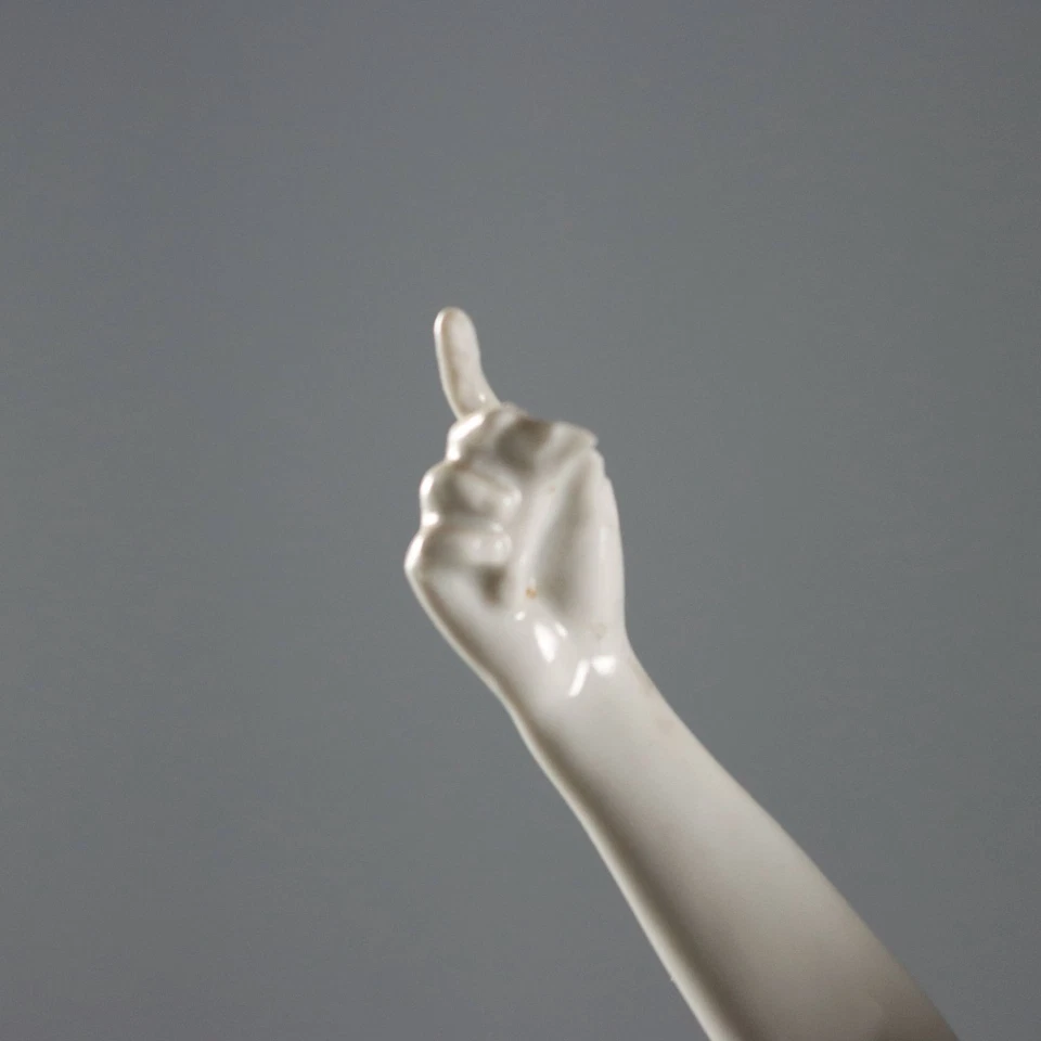 Antike Wollendorf Porzellanfigur Kurt Steiner Deutschland 1930er Jahre - Bild 3 von 4