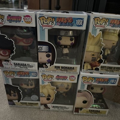   6-Piece Naruto & Boruto Funko Pop! Collection Lot - Brand New In Box!  