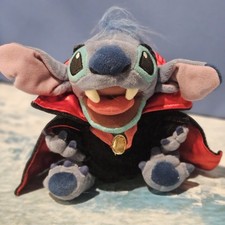 Disney Store Stitch Vampire Plush 7" Halloween Dracula Costume Lilo  Stitch