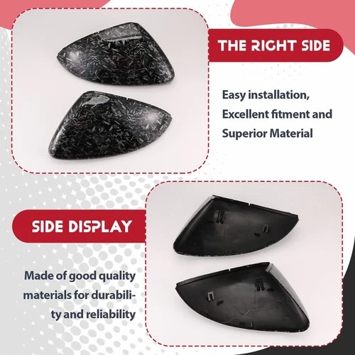 Car Carbon Pattern Side Cover for 7 MK7 7.5 GTD R GTE VII E-