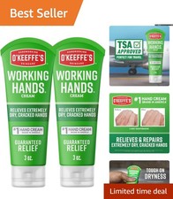 O'Keeffe's 3 oz Hand Cream Duo - Quick Relief for Extremely Dry Hands, Unscented