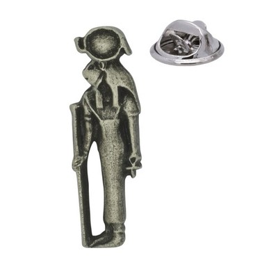Englische Handarbeit Zinn Ägyptischer Gott Sekhmet Anstecknadel Abzeichen 7 x 25 mm