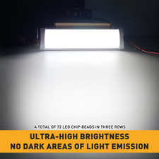 Rv Boat Interior Led 72 Ceiling Dome Light Fixture With Switch Super Bright 12v