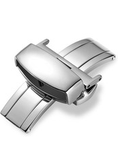 Stainless Steel Butterfly Buckle Watch Band Clasp 16mm-22mm Deployment Clasp NEW