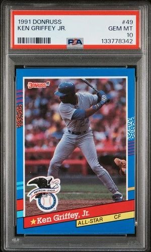 1991 Donruss #49 Ken Griffey Jr. PSA 10 Gem Mint Seattle Mariners HOF