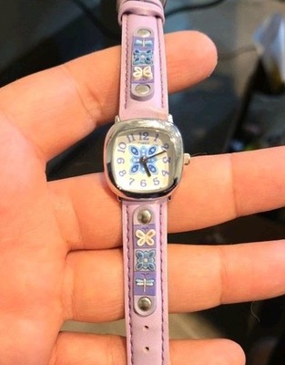 Timex Butterfly Watch, Kids Or Women, Purple And Blue, New Battery EUC C207