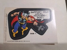 Topps Marvel Comic Book Heroes Thor 1 Sticker Card 1974-1975