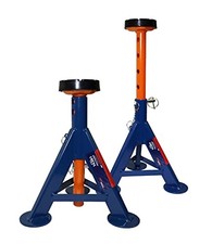 AME INTL 14361 4-Ton Heavy-Duty Flat Top Jack Stands (Pair) – Safety Support