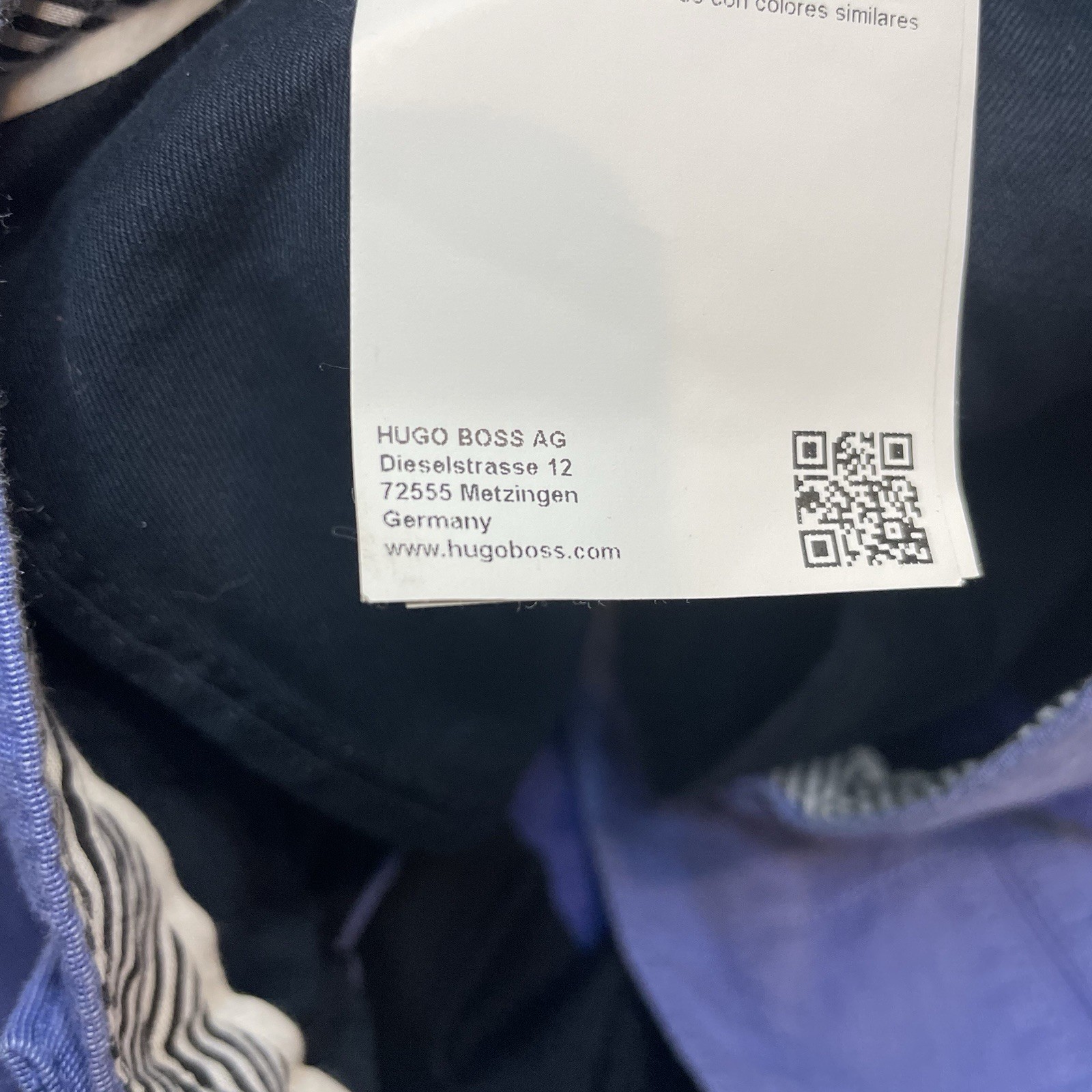 Men's Hugo Boss Slim Fit Chino Dieselstrasse AG Size 38R Blue thumbnail 3