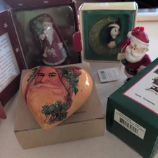 Christmas Tree Ornaments Lot Of 4 Specialty Ornaments...