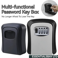 HEAVY DUTY KEY SAFE BOX WALL MOUNTED | 4 DIGIT COMBINATION LOCK | OUTDOOR