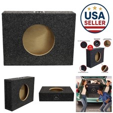 High-Quality 10-Inch Single Sealed Subwoofer Box - MDF Construction  Bass Boost