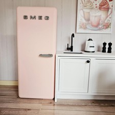 Pink SMEG Fridge 1:12 Scale Dolls House Miniature