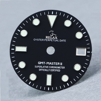 Relax Dial , GMT dial, 28.5mm dial for NH34 movement BGW9 C3 lume