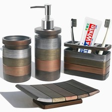 LUANT Bathroom Accessories Set Including Cup, Toothbrush Holders, Soap Dishes...