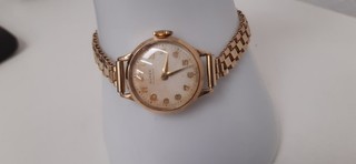 9ct Gold Case Rolled Gold Strap Buren Grand Prix Swiss Watch Scrap Spares Repair