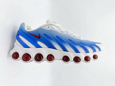 Nike Air Max DN8 Herren Sneaker Weiß/Blau/Rot Gr 44 EU FQ7860 101