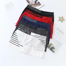 Mens Underwear Trunks Breathable Casual Comfortable Middle Waist Panties