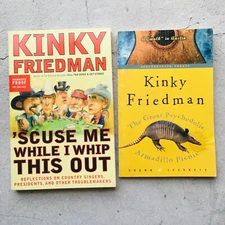 Kinky Friedman Uncorrected Proof Paperback Book Lot of 2