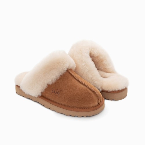 UGG Slippers Premium Australia Sheepskin Unisex Scuffette Suede - Picture 16 of 46