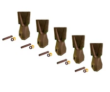 5 Backhoe Bucket Teeth 208-5235 - Penetration Tip, w/ Pin, fits CAT DRS230 