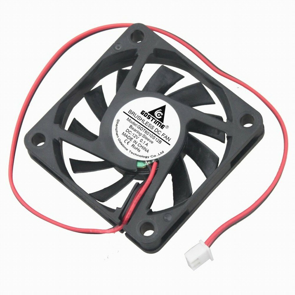 12V DC 60mm Cooling Fan 60x60x10mm (2.4x2.4x0.4 in) for CPU 12V DC 60mm Cooling Fan 60x60x10mm (2.4x2.4x0.4 in) for CPU
