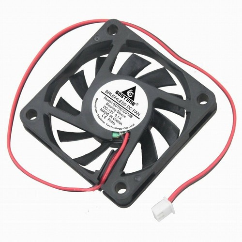 Ventilateur de refroidissement 12 V DC 60 mm 60 x 60 x 10 mm (2,4 x 2,4 x 0,4 po) pour processeur imprimante laser PC - Photo 1 sur 6