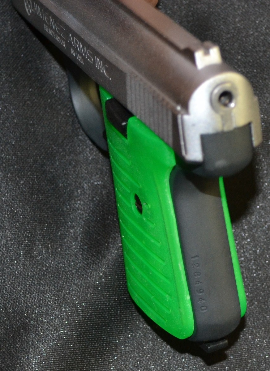 Jimenez, Bryco, Jennings, JA 22, 25 pistol grips zombie green