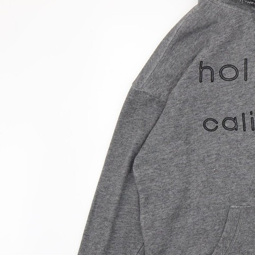 Suéter con capucha Hollister gris algodón para hombre talla XS - Imagen 9 de 12