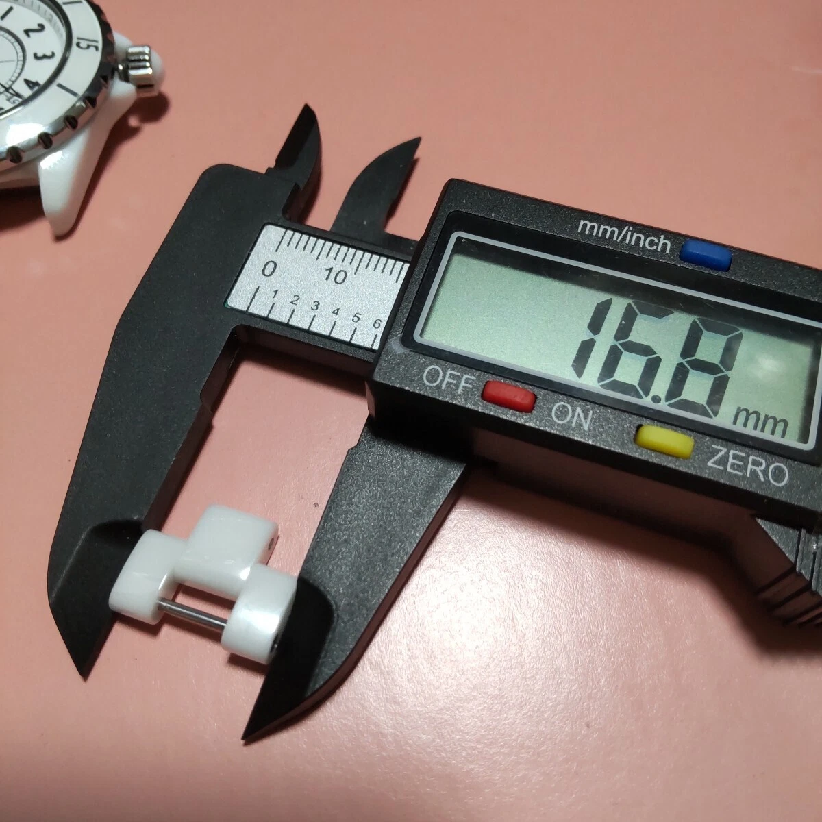 CHANEL Cinturino Orologio Uomo Originale 1 Link J12 Ricambi Ceramica Bianca 17mm #2