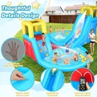 Big Inflatable Water Slides Park Inflatable Play Center Kiddie Slide with Blower