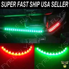 2 Pcs 12 Bow Led Waterproof Red Green Navigation Light Marine Boat 12v Running