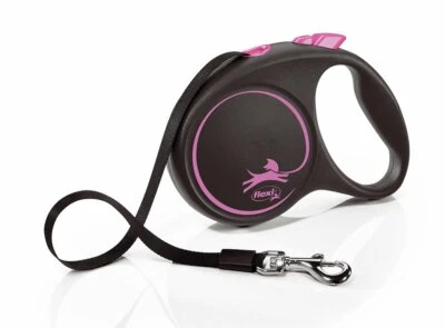 FLEXI Black Design L Gurtleine 5 m Pink