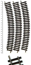 3 LARGE CURVED RAILS 240mm Model 1 - Hornby AcHO / LIMA