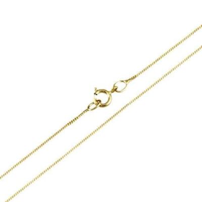 Panzerkette 9 kt Gelbgold diamantgeschliffen 16'' & 18''