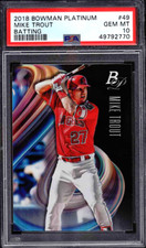 2018 Bowman Platinum #49 Mike Trout PSA 10 ⚾️💥