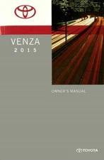 2015 Toyota Venza Owners Manual User Guide
