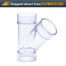 POWERTEC 70303 2-1/2 Inches ID Y Fitting w/ Coupler for 2.5 OD Pipe/Connectors