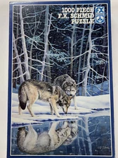 FX Schmid Companions Winter Wolf Spirit Art Sally J Smith 1000 Piece Puzzle