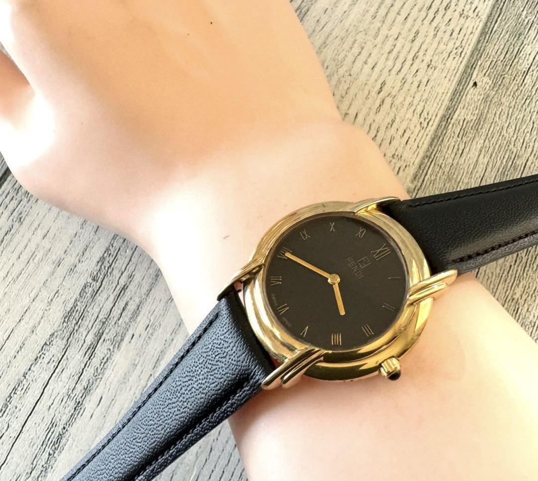FENDI watch 300J black gold | eBay