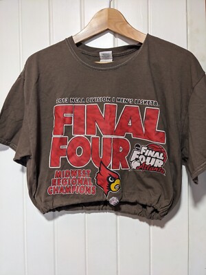 Crop Top 2013 Final Four NCAA Division 1 - Louisville Cardinals Basketball S/M