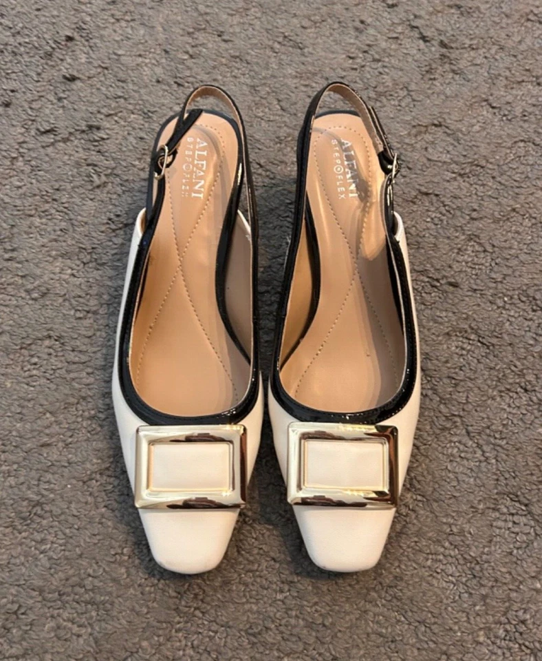 Zapatos ALFANI Mujer - Cordones - Invierno Blanco/Negro Cuero y Charol - 8 M Foto 2 de 4