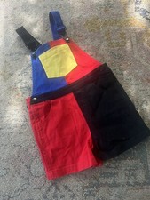 Dangerfield kids colour block shortalls size 4