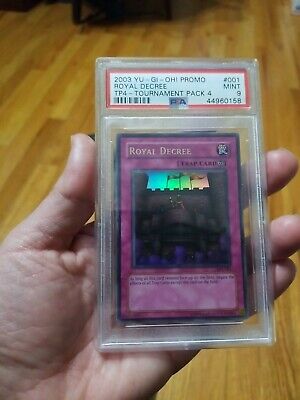 Yugioh Royal Decree New PSA 9 MINT TP4-001 Ultra Rare Yugioh Royal Decree New PSA 9 MINT TP4-001 Ultra Rare