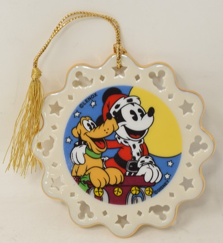 Lenox Mickey Pluto Pranger Christmas Ornament NIB - Picture 3 of 4