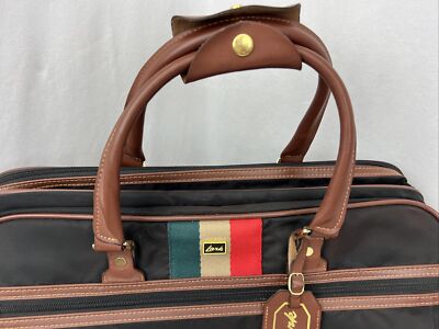 Vintage LARK Luggage GARMENT BAG Bag Suitcase Briefcase 90s Black