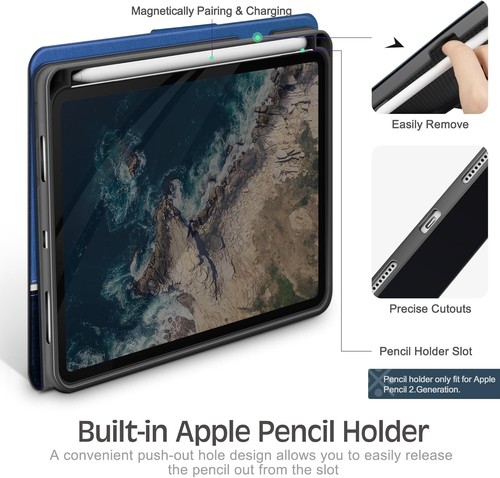 KingBlanc pour iPad Mini 7 A17 Pro Coque, iPad Mini 7ème/6ème Génération Coque (8.3-i - Photo 9/9