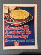 1969 Vintage Campbell's Soup Campbell Up! A Sandwich Lunch Noodle Print Ad G2