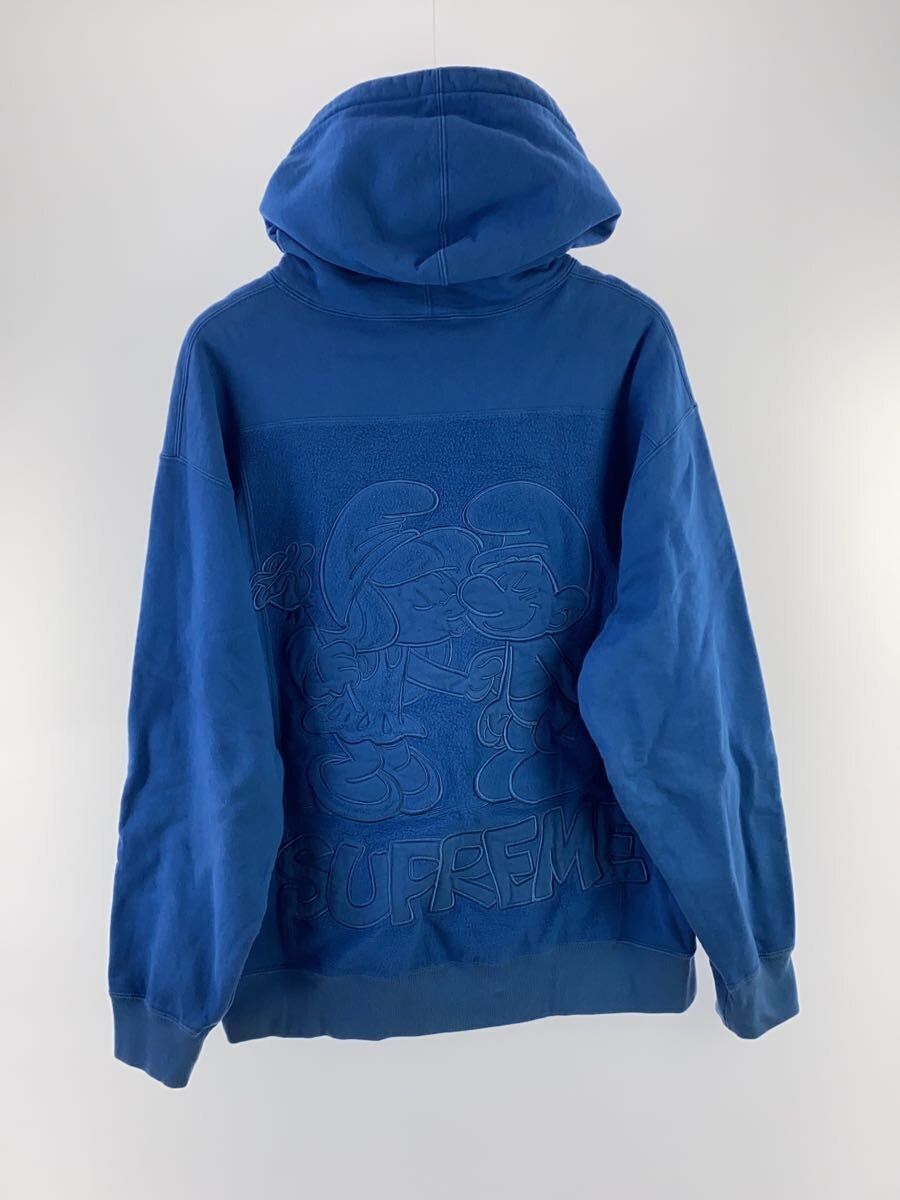 Supreme Hoodie 20AW Smurfs Hooded Sweatshirt L Cotton Blue