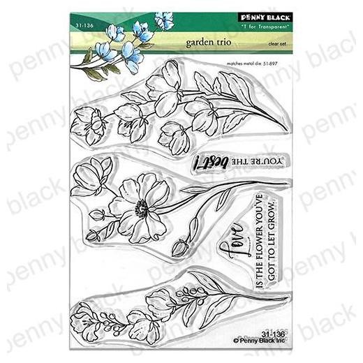 Penny Black Clear Stamps - Garden Trio 31-136